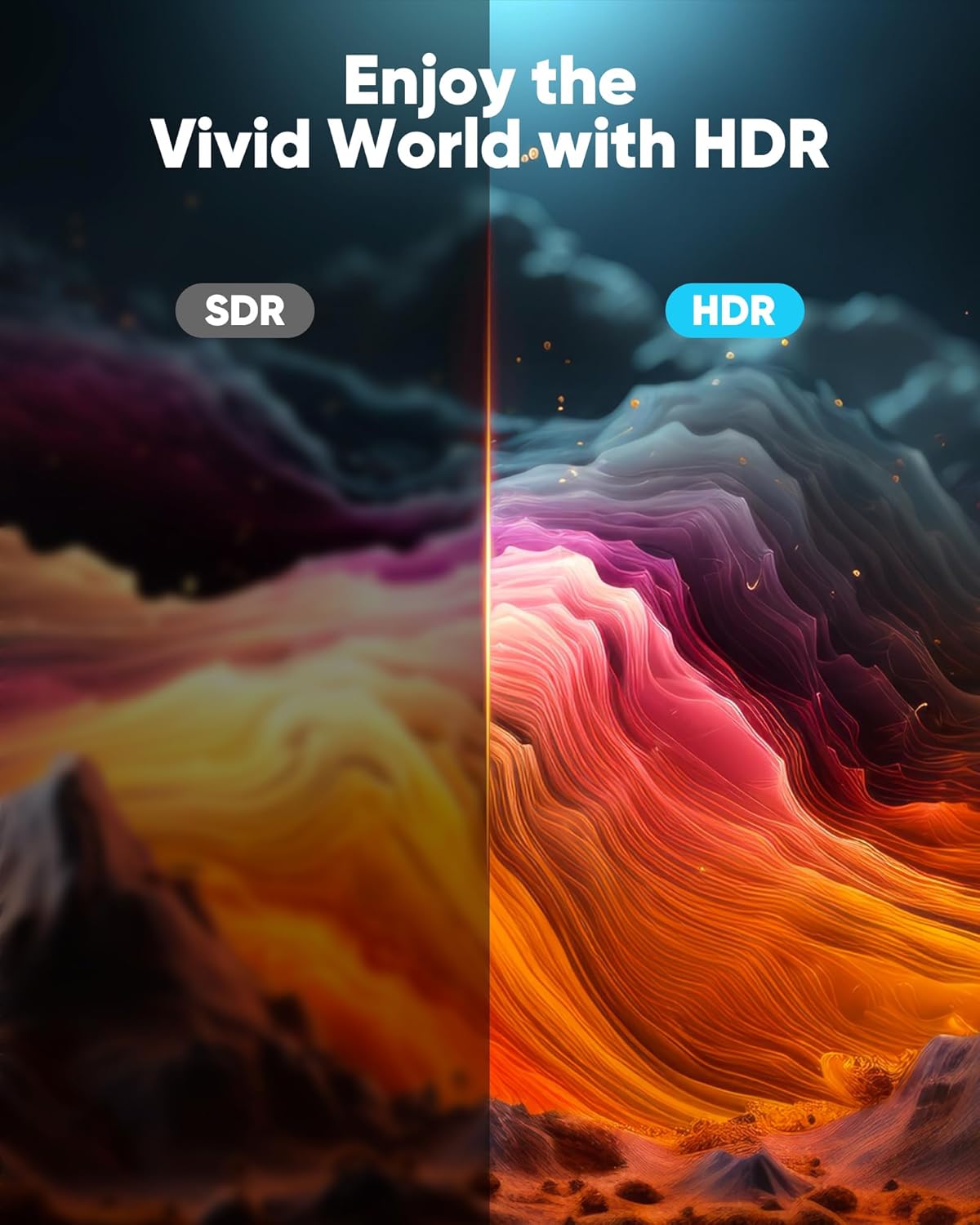 Ultra Short HDMI 2.0 Cable 4K  - Home Cinema Apple recension och pris