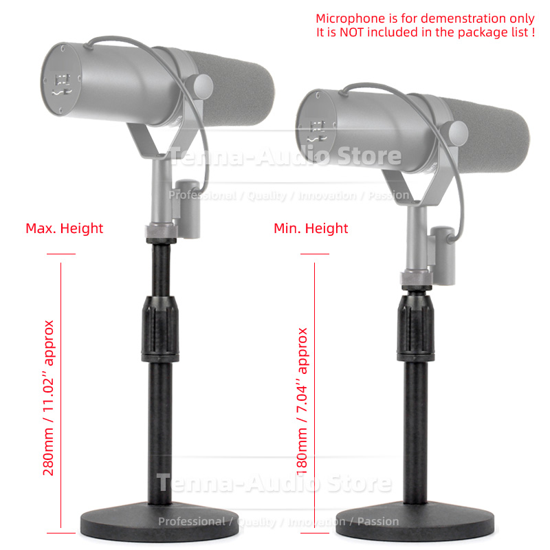 Desktop Mic Boom Rack Mount Co - Shure Mic Sm7B recension och pris