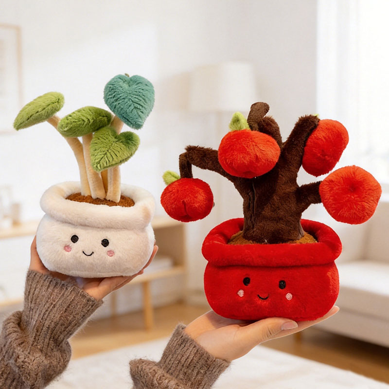 25cm Kawaii Potted Plush Toy S - Home Cinema Apple recension och pris