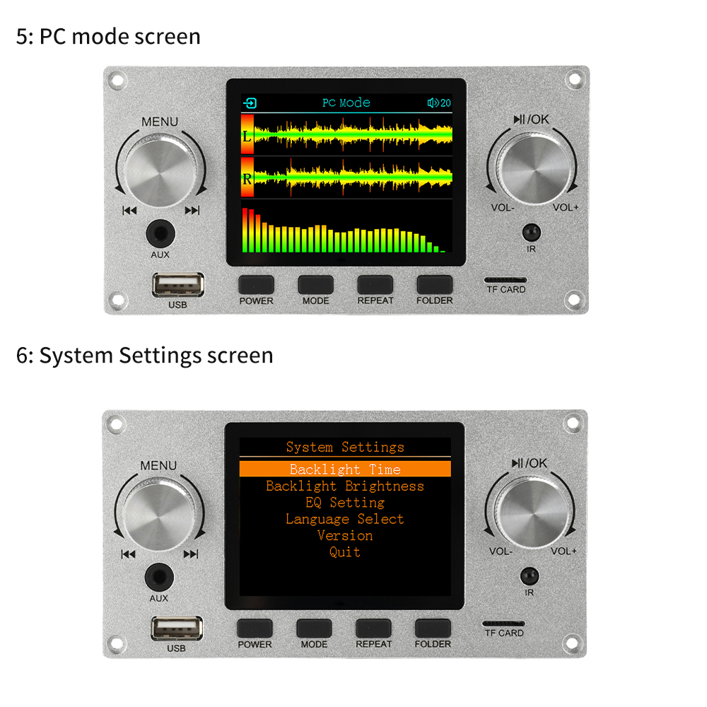 2.8-inch TFT Amplifier Bluetoo - Surround Sound Decoder recension och pris
