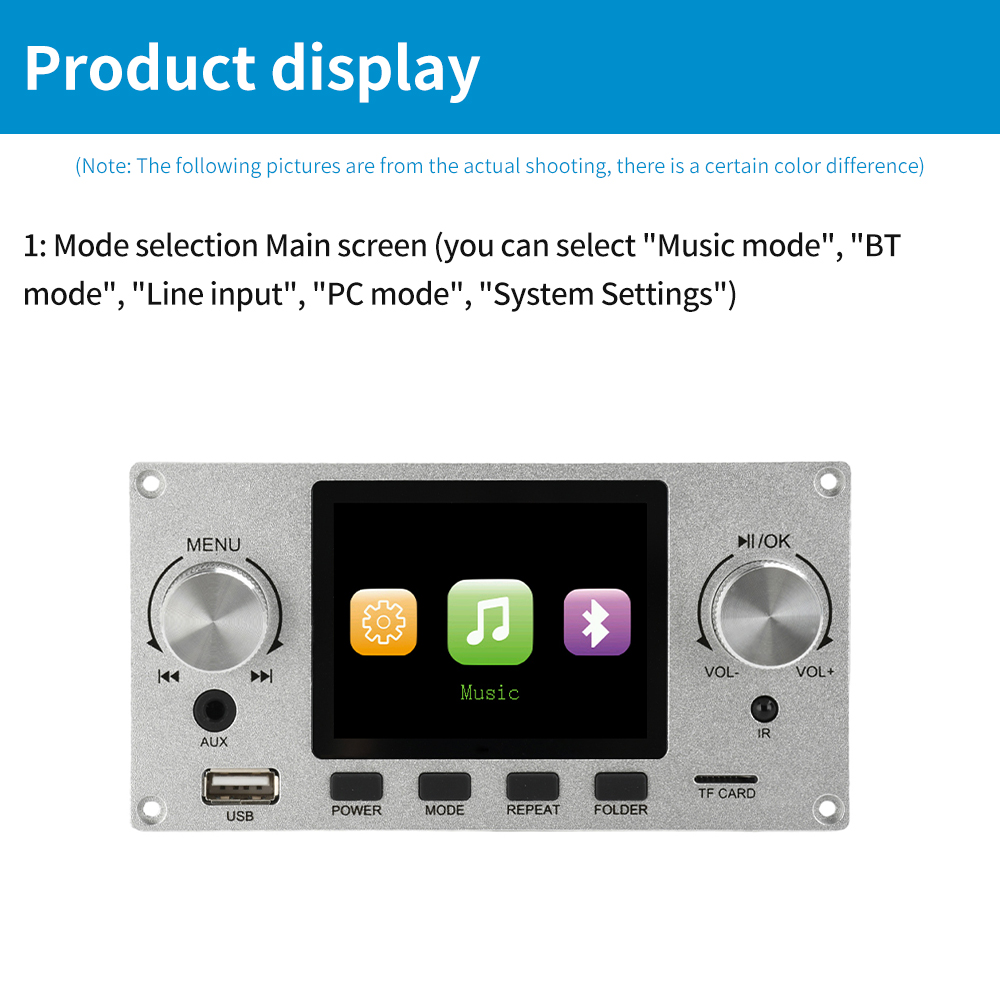 2.8-inch TFT Amplifier Bluetoo - Surround Sound Decoder recension och pris