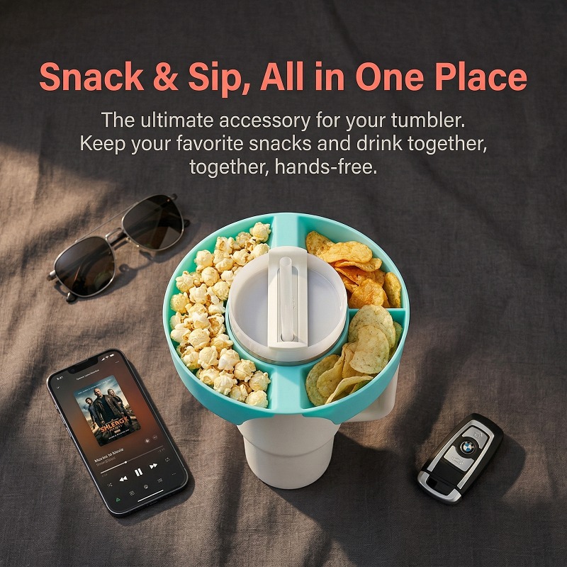 Divided Snack Plate with Cup H - Home Cinema Food recension och pris