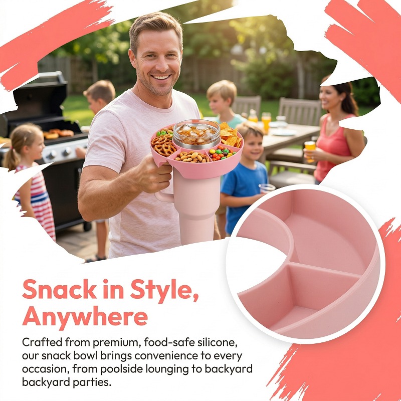 Divided Snack Plate with Cup H - Home Cinema Food recension och pris