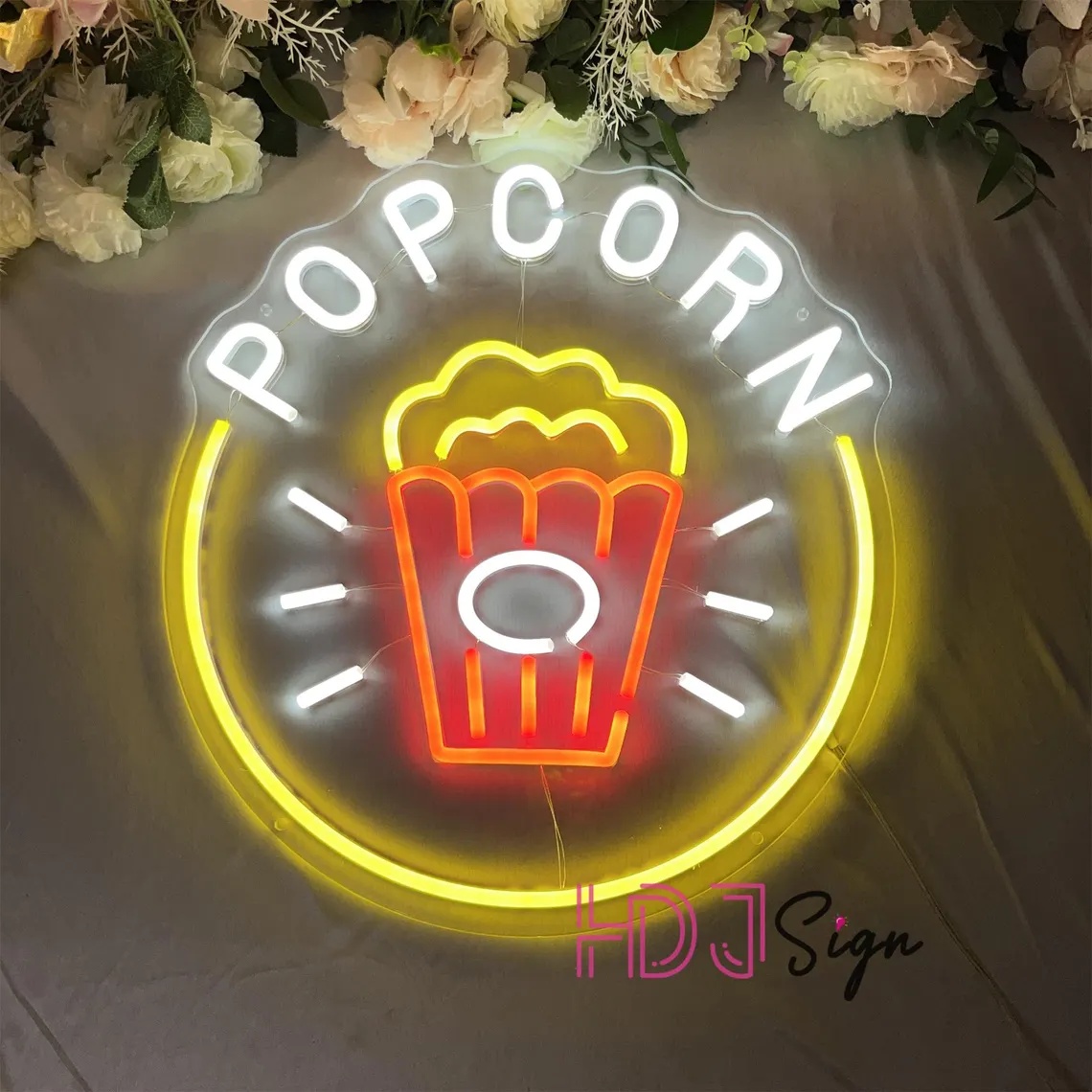 Popcorn LED Neon Sign,Food Bar - Home Cinema Food recension och pris