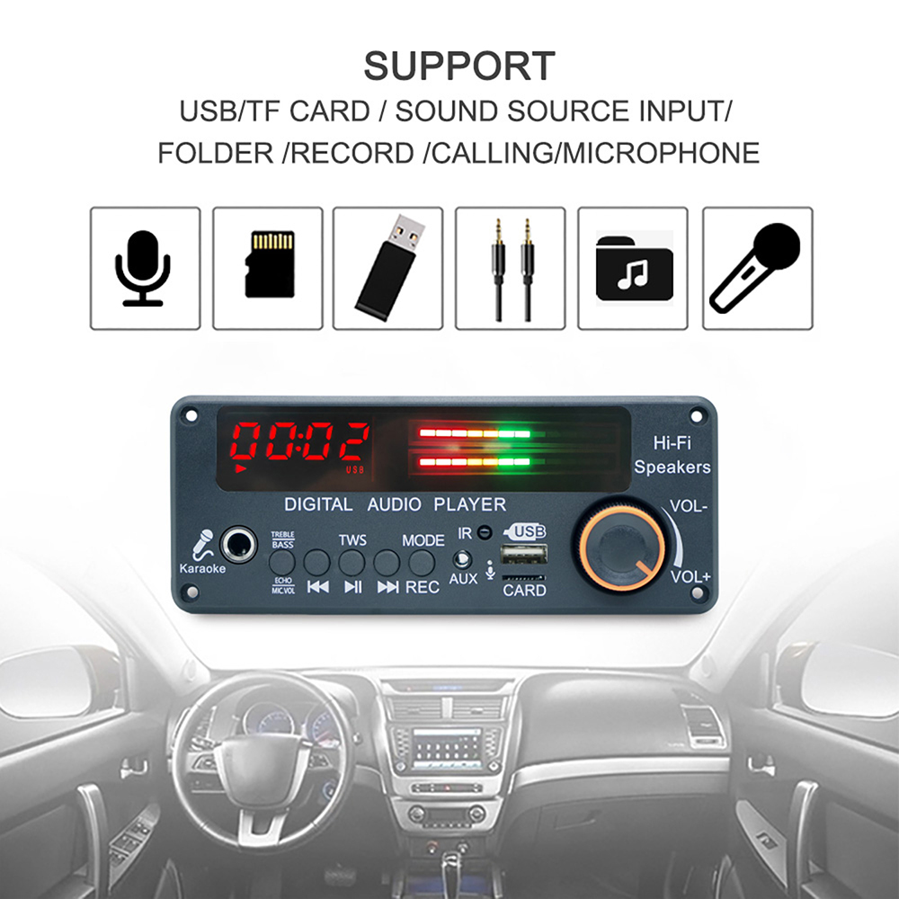 DC12V MP3 WMA WAV Decoder Boar - Surround Sound Decoder recension och pris